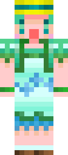 Скин Minecraft «amenomizutama» — вид спереди