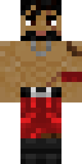 Скин Minecraft «BurstKick» — вид спереди