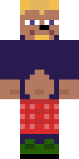 Скин Minecraft «D3n1ska» — вид спереди