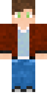 Скин Minecraft «DeafPebbles» — вид спереди