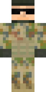 Скин Minecraft «Ghost_Warrior_», вид спереди