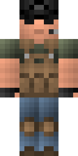 Скин Minecraft «HUNTER0705» — вид спереди