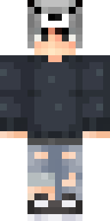 Скин Minecraft «KjK1LL3R» — вид спереди