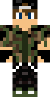 Скин Minecraft «littlebullet14» — вид спереди