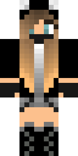 Скин Minecraft «miss_22» — вид спереди