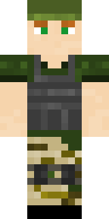 Скин Minecraft «MP_Works» — вид спереди