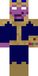 Скин Minecraft «NopuOn60fps» — вид спереди