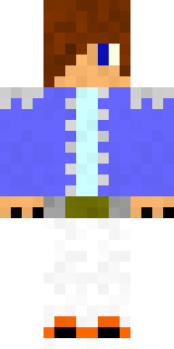 Скин Minecraft «xBlackSkillx» — вид спереди